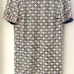 Tory Burch Embellished Shift Dress – Size 10 – Like New!